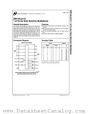 DM74ALS151 datasheet pdf National Semiconductor
