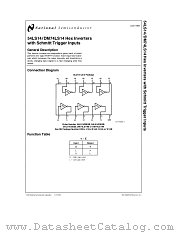 DM74LS14 datasheet pdf National Semiconductor