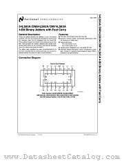 DM74LS83A datasheet pdf National Semiconductor