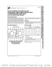 DM74LS112A datasheet pdf National Semiconductor