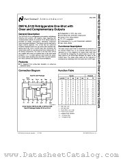 DM74LS122 datasheet pdf National Semiconductor
