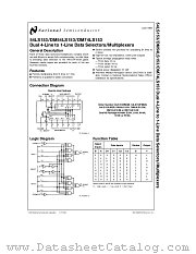 54LS153 datasheet pdf National Semiconductor