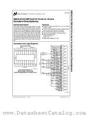 DM74LS154 datasheet pdf National Semiconductor