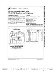 54LS253 datasheet pdf National Semiconductor