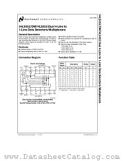 DM74LS352 datasheet pdf National Semiconductor