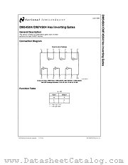 DM74S04 datasheet pdf National Semiconductor