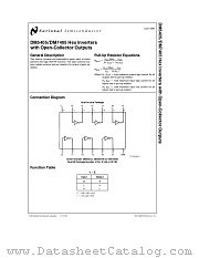 DM7405 datasheet pdf National Semiconductor