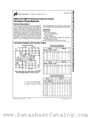 DM54155 datasheet pdf National Semiconductor