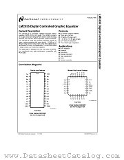LMC835 datasheet pdf National Semiconductor