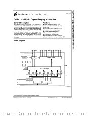 COP472-3 datasheet pdf National Semiconductor
