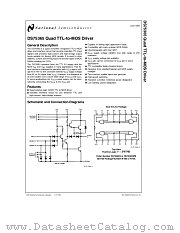 DS75365 datasheet pdf National Semiconductor