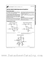 LM208 datasheet pdf National Semiconductor