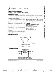 LM123 datasheet pdf National Semiconductor