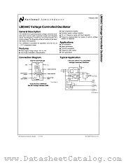 LM566C datasheet pdf National Semiconductor