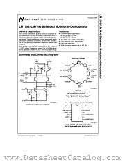 LM1596 datasheet pdf National Semiconductor