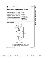 LM2896 datasheet pdf National Semiconductor