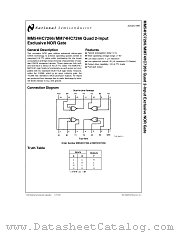MM74HC7266 datasheet pdf National Semiconductor