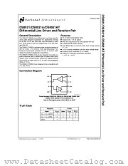 DS8921A datasheet pdf National Semiconductor