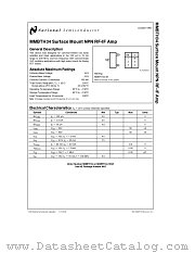 MMBTH34 datasheet pdf National Semiconductor