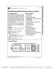 DP8390D datasheet pdf National Semiconductor