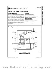 LMC567 datasheet pdf National Semiconductor