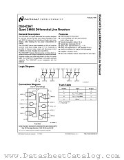DS34C86T datasheet pdf National Semiconductor