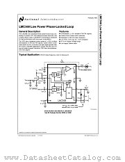 LMC568 datasheet pdf National Semiconductor