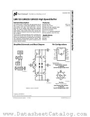 LM6125 datasheet pdf National Semiconductor