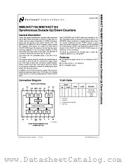 MM54HCT192 datasheet pdf National Semiconductor