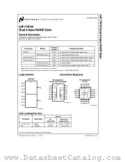 54F20 datasheet pdf National Semiconductor