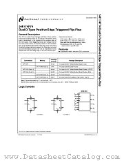 54F74 datasheet pdf National Semiconductor