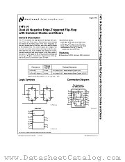 74F114 datasheet pdf National Semiconductor