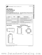54F151A datasheet pdf National Semiconductor