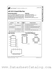 54F175 datasheet pdf National Semiconductor
