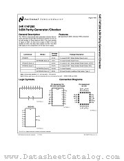 74F280 datasheet pdf National Semiconductor