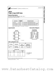 74F27 datasheet pdf National Semiconductor