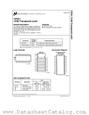74F841 datasheet pdf National Semiconductor
