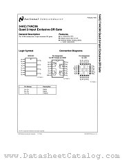 74AC86 datasheet pdf National Semiconductor