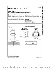 74AC14 datasheet pdf National Semiconductor