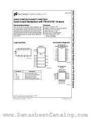 74ACT257 datasheet pdf National Semiconductor