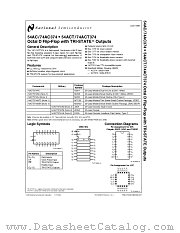 54ACT374 datasheet pdf National Semiconductor