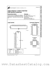 74AC521 datasheet pdf National Semiconductor