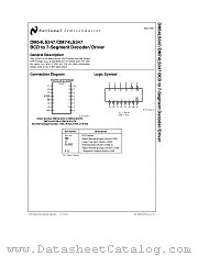 DM54LS347 datasheet pdf National Semiconductor