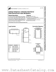 74ACTQ153 datasheet pdf National Semiconductor