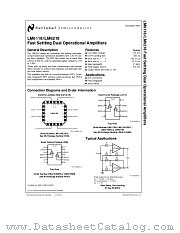 LM6118 datasheet pdf National Semiconductor