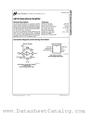LM725 datasheet pdf National Semiconductor
