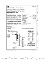 ADC1241 datasheet pdf National Semiconductor