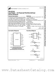 DS14C232 datasheet pdf National Semiconductor