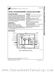 TP3464 datasheet pdf National Semiconductor