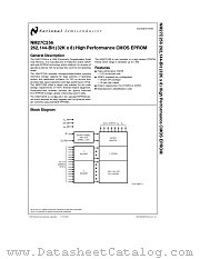 NM27C256 datasheet pdf National Semiconductor